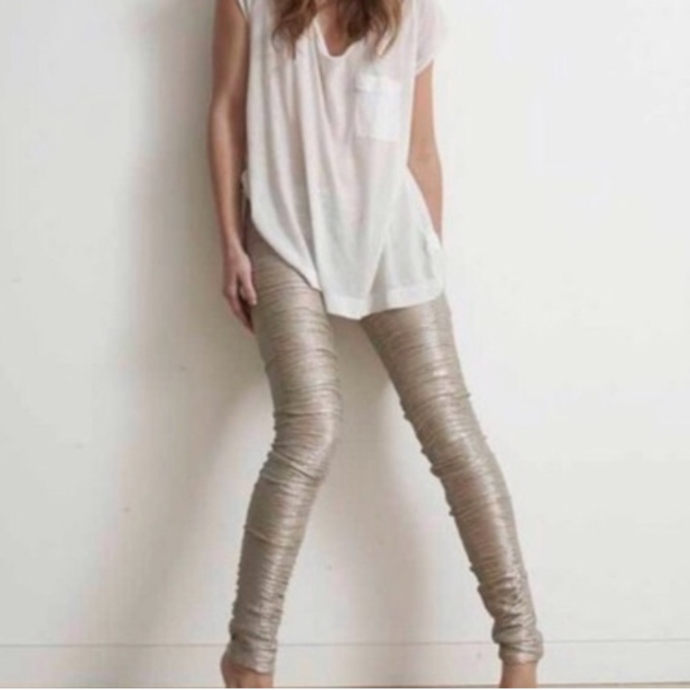 Sass & Bide Silver Rats Leggings L